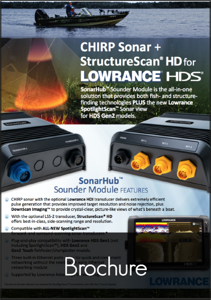 lowrance sonar hub brochure