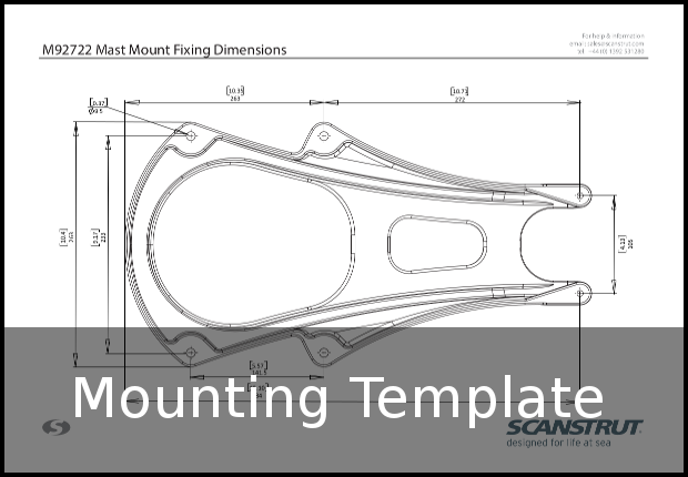 scanstrut m92722 mounting template