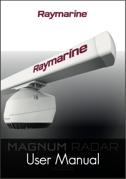 raymarine magnum radar user manual
