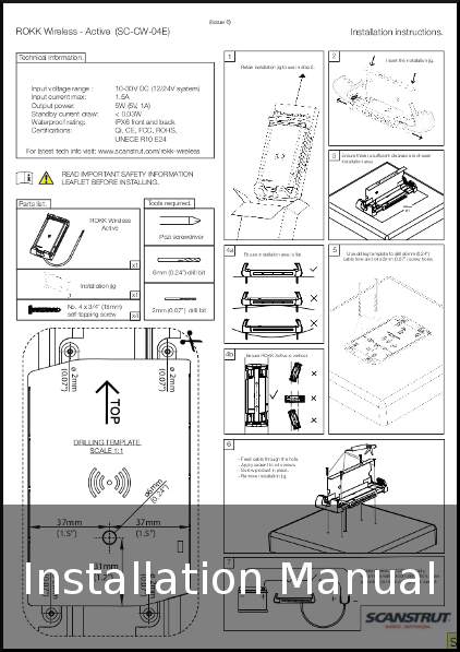 ROKK sc-cw-04e installation guide