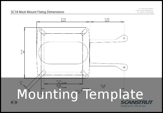 scanstrut sc18 mounting template