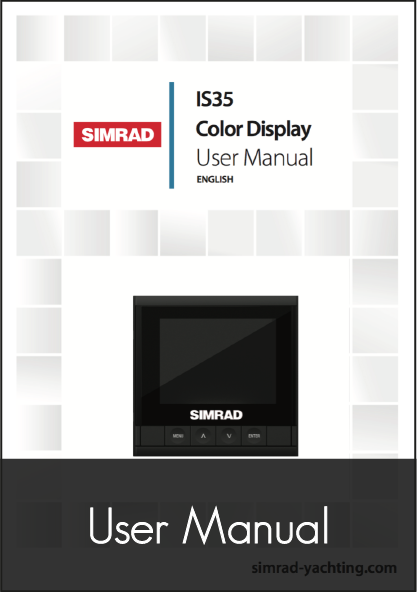 simrad is35 digital gauge instrument user manual