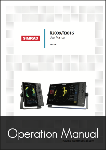 simrad r2009 r3016 stand alone radar quick user manual