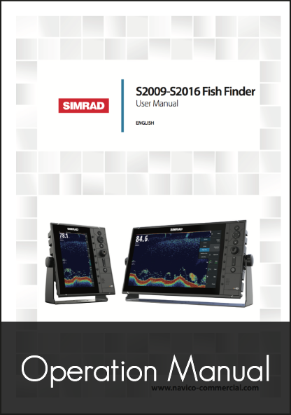 simrad s2009 s2016 fishfinder user manual