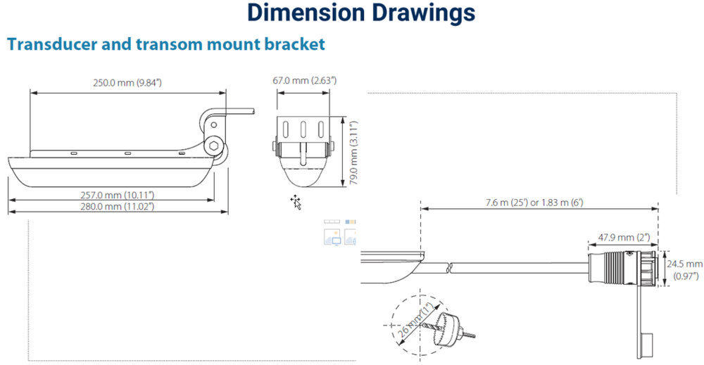 Lowrance Active Imaging 3In1 Transducer