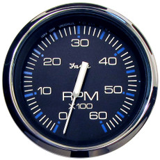 Faria Chesapeake Black SS 4" Tachometer - 6,000 RPM (Gas - Inboard & I\/O) [33710]