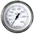 Faria Chesapeake White SS 4" Speedometer - 60MPH (Mechanical) [33811]