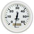 Faria Dress White 4" Tachometer w\/Hourmeter - 6,000 RPM (Gas - Inboard) [33132]