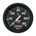 Faria Euro Black 4" Tachometer w\/Hourmeter - 6,000 RPM (Gas - Inboard) [32832]