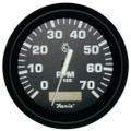 Faria Euro Black 4" Tachometer w\/Hourmeter - 7,000 RPM (Gas - Outboard) [32840]