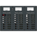 Blue Sea 8084 AC Main +6 Positions\/DC Main +15 Positions Toggle Circuit Breaker Panel  (White Switches) [8084]
