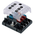 BEP ATC Six Way Fuse Holder Quick Connect w\/Cover & Link [ATC-6WQC]