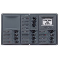 BEP AC Circuit Breaker Panel w\/Digital Meters, 12SP 2DP AC230V ACSM Stainless Steel Horizontal [900-AC3-ACSM]