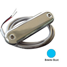 Shadow-Caster Courtesy Light w\/2' Lead Wire - 316 SS Cover - Bimini Blue - 4-Pack [SCM-CL-BB-SS-4PACK]