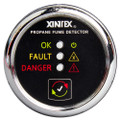 Xintex Propane Fume Detector w\/Plastic Sensor - No Solenoid Valve - Chrome Bezel Displa [P-1C-R]