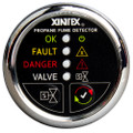Xintex Xintex Propane Fume Detector w\/Plastic Sensor & Solenoid Valve - Chrome Bezel Display [P-1CS-R]