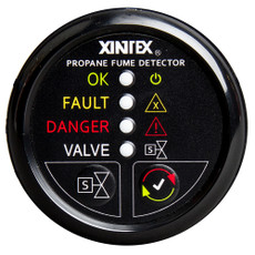Xintex Propane Fume Detector w\/Automatic Shut-Off & Plastic Sensor - No Solenoid Valve - Black Bezel Display [P-1BNV-R]