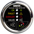 Xintex Propane Fume Detector w\/Automatic Shut-Off & Plastic Sensor - No Solenoid Valve - Chrome Bezel Display [P-1CNV-R]