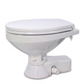 Jabsco Quiet Flush Freshwater Toilet - Regular Bowl w\/Soft Close Lid - 12V [37045-4192]