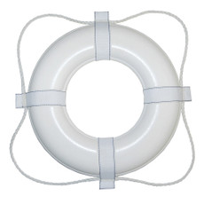 Taylor Made Foam Ring Buoy - 24" - White w\/White Rope [361]