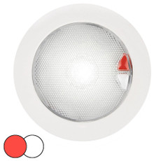 Hella Marine EuroLED 150 Recessed Surface Mount Touch Lamp - Red\/White LED - White Plastic Rim [980630002]