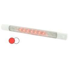 Hella Marine Surface Strip Light w\/Switch - White\/Red LEDs - 12V [958121001]