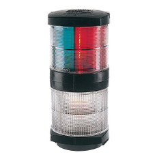 Hella Marine Tri-Color Navigation Light\/Anchor Navigation Lamp- Incandescent - 2nm - Black Housing - 12V [002984601]