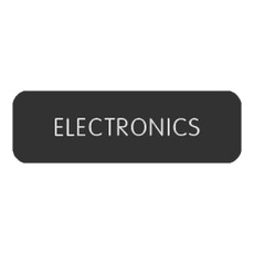 Blue SeaLarge Format Label - "Electronics" [8063-0148]
