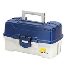 Plano 2-Tray Tackle Box w\/Dual Top Access - Blue Metallic\/Off White [620206]