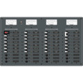 Blue Sea 8095 AC Main +8 Positions \/ DC Main +29 Positions Toggle Circuit Breaker Panel   (White Switches) [8095]