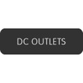 Blue Sea Large Format Label - "DC Outlets" [8063-0120]