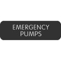 Blue Sea Large Format Label - "Emergency Pumps" [8063-0151]