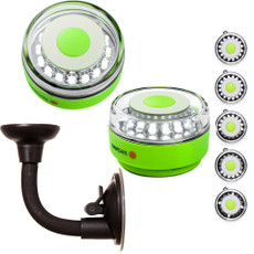 Navisafe Portable Navilight 360 2NM Rescue - Glow In The Dark - Green w\/Bendable Suction Cup Mount [010KIT2]
