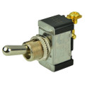 BEP SPST Chrome Plated Toggle Switch -OFF\/(ON) [1002002]