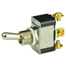 BEP SPDT Chrome Plated Toggle Switch - ON\/OFF\/(ON) [1002015]
