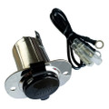Marinco Stainless Steel 12V Receptacle w\/Cap [20036]