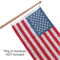 Whitecap Teak Flag Pole - 48" - 1-1\/4" Base Diameter [60756]