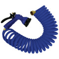 Whitecap 15 Blue Coiled Hose w\/Adjustable Nozzle [P-0440B]