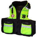 First Watch AV-800 Pro 4-Pocket Vest (USCG Type III) - Hi-Vis Yellow\/Black - 2XL\/3XL [AV-800-HV-2XL-3XL]