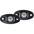 Rigid Industries A-Series Black High Power LED Light - Pair - Warm White [482073]