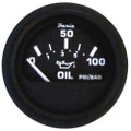 Faria Euro Black Oil Pressure Gauge - 100 PSI [12845]