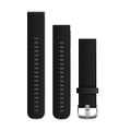 Garmin Quick Release Band (20mm) w\/Stainless Steel Hardware - Black Silicone [010-12561-02]
