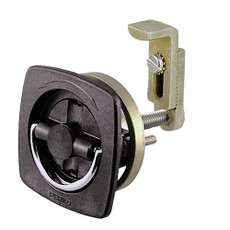 Perko Flush Latch - Non-Locking - 2.5" x 2.5" w\/Offset Adjustable Cam Bar [0932DP2BLK]