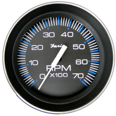 Faria 4" Tachometer (7000 RPM) (All Outboard) Coral w\/Stainless Steel Bezel [33005]