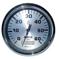 Faria 4" Spun Silver Tachometer w\/Hourmeter 6000 RPM - Gas - Inboard [36032]