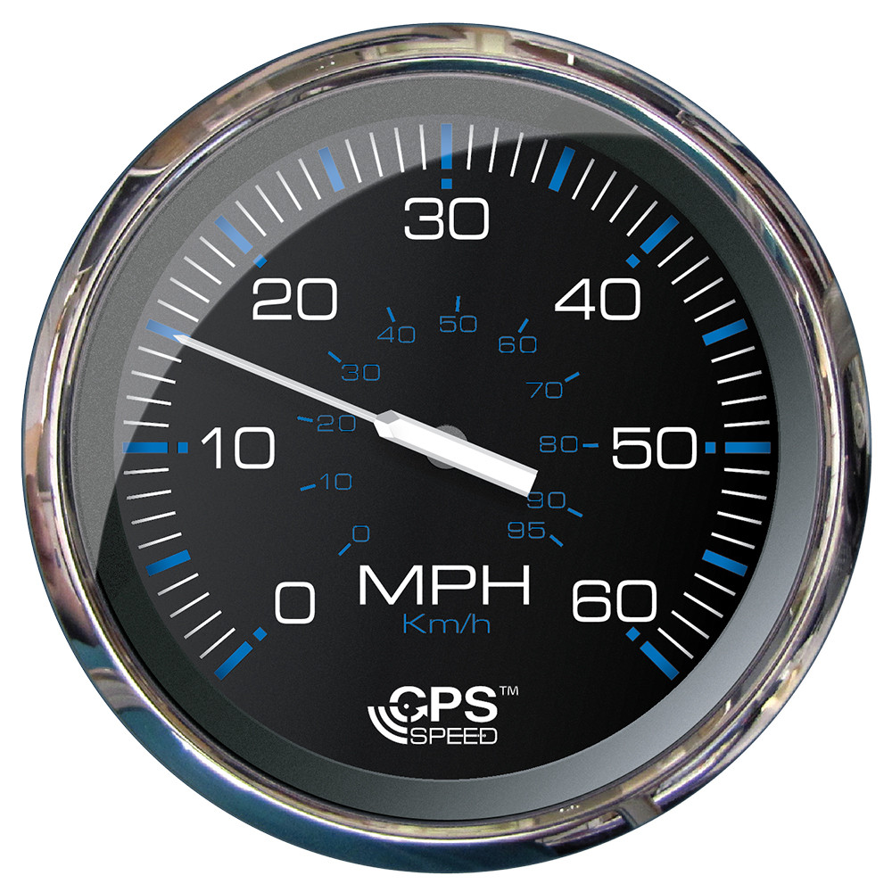 Faria Chesapeake Black 5 Studded Speedometer - 60 MPH (GPS) [33761]