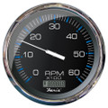 Faria 5" Tachometer w\/Digital Hourmeter (6000 RPM) (Gas) (Inboard) Chesapeake Black w\/Stainless Steel [33763]