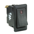 Cole Hersee Sealed Rocker Switch w\/Small Round Pilot Lights SPST On-Off 3 Screw [56327-01-BP]
