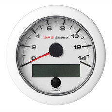 VDO 3-3\/8" (85mm) OceanLink GPS Speedometer 0-14 - White Dial  Bezel [A2C1352010001]
