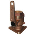 GROCO 1-1\/4" Bronze Flanged Full Flow Seacock [BV-1250]